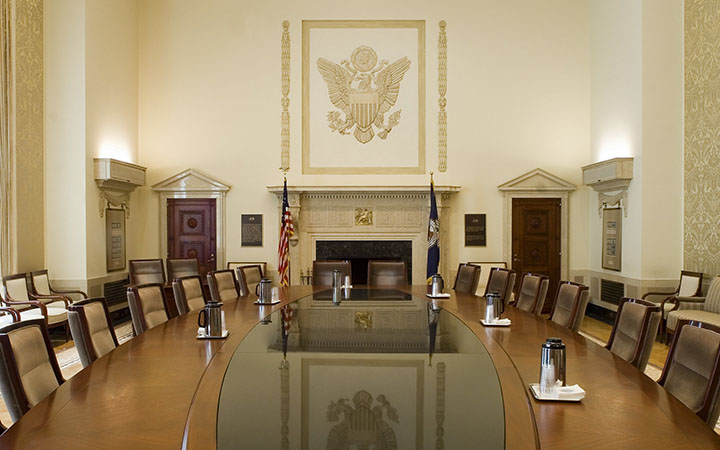 Interior of the Board room in the Marriner S. Eccles building