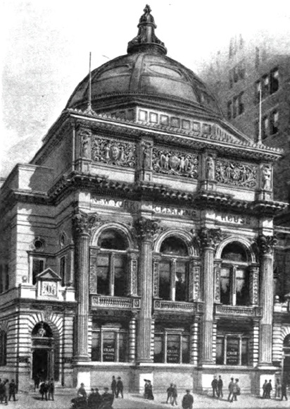 A drawing of the New York Clearing House, c. 1913.